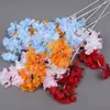 Jedwabny Gypsophila Sztuczne kwiaty do dekoracji domu Plastikowa łodyga Panna młoda Bukiet ślubny Mariage Cherry Blossom Fake Flower DIY ZZZE5159