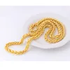 Designer halsband lyx smycken mode nickel fri kedja jewerly gul guldpläterad kedja guld