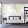 Papéis de Parede Milofi Grande Papel de Parede Mural 3D Simples Pequeno Pequeno Cor Branco Penas Quarto Fundo