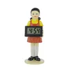 Os mais recentes relógios de mesa, jogo despertador girar decoração decoração de resina 123 figura de madeira decoração de boneca tv