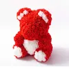 40 cm ours rose ours en peluche fleur rose ours bricolage cadeaux noël saint valentin cadeau présent 210624
