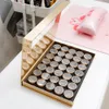 Quality35JARS / Set Nail Art Storage Box Organizator Glitter / Cekiny / Proszek / Gems / Rhinestone / Jewelry Display Puste Case Tool Container TC # 89