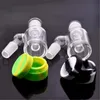 Nuovo design Glass Reclaim Catcher Adapter 14mm 18mm Maschio Femmina Con scatola di immagazzinaggio in silicone colorato Per Glass Water Bong Dab Rigs