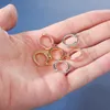 Hoop Huggie Aoedej Prosty styl Kolczyk Copper Round Dla Kobiet Dziewczyny Rose Gold Sliver Kolor Dangle Małe Krążenia Kolczyki