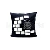 New Blank Sublimation Pillow Case 11 Styles 40*40cm Grid Heat Transfer Throw Cushion Cover Home Christmas Halloween Sofa Pillowcases ZZA3373