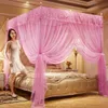 Elegante zanzariera a baldacchino per letto matrimoniale tenda repellente per zanzare tenda per letto a baldacchino per rifiuti di insetti 210316