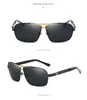 Mäns Solglasögon Square Fashion Design Luxury Polarised Sun Glasses Driver Drive Mirror