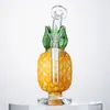 Ananas Bong Narguilés Tube Droit Épais Verre Bongs Recycler Heady Dab Huile Rigs Bubbler Tuyaux D'eau 14.5mm Joint Femelle Avec Bol WP2194 En Gros