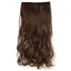 Synthetic Clips In Hair Extensions 5Clips 22Inch 120g One Pieces Ponytails High Temperature Fiber Hairpieces For Women