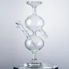 Universal Gravity Glass Bong Infinity Waterfall Hookah 14mm Female Joint Recycler Oil Dab Rig Water Vessel Pipe With Diffused Downstem Pipes Hokahs