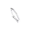 Wedding Rings 100% 925 Sterling Silver Sieraden Meerlijk ring voor vrouwenfeest