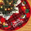 Kerstversieringsdecoraties, mini-geschenk gedrukt patroon boom rok, 90cm diameter, jaar huishoudelijke artikelen, tapijt,