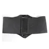 Ceinture corset large courroie de cuir PU cummerbunds sangle pour femmes élastique serrée haute taille minceur