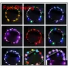 Migające opaski do włosów LED Strings Glow Flow Flower Crown Opaski na głowę światła impreza Rave Kwiatowe włosy Garland świetliste wieniec fas jllzvh home003