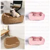 Vintage Flower Pets Bed Dogs Cats hiver chemins chaud Schnauzer Chihuahua Teddy Corgi Kennels Ins Fashion Dog Beds Sofa