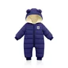 Lzh الأطفال الشتاء وزرة للطفل snowsuit الرضيع الفتيان الفتيات رومبير الدافئة بذلة ولدت الملابس عيد الميلاد زي 210826