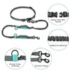 Laisse de chien mains libres Chiens rétractables Laisse Set Ceinture de taille réglable pour petite et moyenne formation en cours d'exécution à pied durable 210729