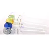 Cigarette Tube Handcraft Pyrex Glass Oil Burner Pipe Mini Smoking Hand Pipes Colorful with Three Dots together.