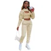 Women Two Piece Pants Sexy 3 Piece Tracksuits Fall Long Sleeve Pullover Hoodie Tank Jogging Pant Outfits Sweatsuit Workout Sets