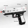 7844Shell Throwing Glock Soft Bullet Pistol with Tactical flashlight Red dot sight Model Toy Gun Boys Toys Birthday Gifts