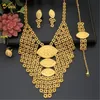 Aniid koperen kettingen gouden sieraden set voor vrouwen 24k originele Afrikaine Dubai bruiloft Ethiopian Set traditioneel