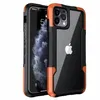 Casos claros resistentes para o iPhone 13 12 11 Pro Max XR XS 7G 8G mais Samsung A02S A02 M02 A12 A32 A52 A72 3 em 1 Captura de Proteção Protetora Defensura