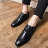 Newst Fashion Patchwork Mixed Lace Up Oxford Driving Shoes För Män Bröllop Prom Klänning Formell Homecoming Zapatos Hombre Vestir