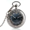 Steampunk Hollow Transparent Glas Automatiska Mekaniska Klockor Män Omslag Relogio Feminino Pocket Watch Relojes de Bolsillo