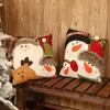 クリスマスピローケースキャンバス35 * 35 cm Christma枕カバーサンタクロースカバーサンタクロースWLL392