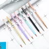 Diamond Ballpoint Pen Advertising Signature Metal Pen 8 Color Student Teacher Wedding Office School Writing Gift