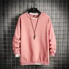 Singleroad Crewneck Sweatshirt Men Autumn Solid oversized Japanse streetwear Casual zwarte hoodie mannen Sweatshirts Hoodies 201126