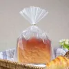Lbsisi life 100шт пластиковые пакеты прозрачная сумка для тоста хлеба мягкая матовая еда упаковка выпечки рождественская вечеринка H1231