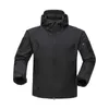 Giacca tattica da uomo con cappuccio militare in pile termico resistente all'acqua Soft Shell neve sci cappotto invernale escursionismo all'aperto capispalla 210927