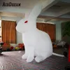 Iluminação LED branco gigante inflável coelho da páscoa para decoração do Festival MidAutumn5407405