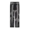 IEFB Herrkläder Tvättade Svart Grå Jeans Mäns Koreanska StreetWear Trend Lossa Straight Denim Byxor Tie Dye Långbyxor 9Y6579 211009