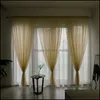 Cortina deco el suprimentos para casa gardencurtit drapes janela cortinas de porta drape painel puro para sala de estar Tecidos organza tratamento dr