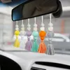 Diffusion de parfum décoration de voiture gel de silice en bois pendentif de parfum automatique perlé accessoires de tissage de vent nordique RRE11063