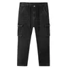 Pantalones vaqueros elásticos de talla grande para hombre gordo, pantalones vaqueros holgados, pantalones vaqueros con cintura elástica a la moda, ropa para hombre