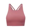 L52 Sujetador deportivo de color sólido trajes de yoga ropa de gimnasia ropa interior de mujer fitness push up sujetadores sexy camisa de alta calidad camisetas sin mangas 1375445