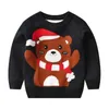 Autumn Baby Kids Boys Girls Pullover Children Sweater Christmas Baby Kids Boys Girls Long Sleeve Letter HO Printing Knit Sweater Y1024