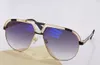 Legends 9100 Sonnenbrille für Herren, Schwarz-Silber/Grün, Verlaufsgläser, Pilotenbrille, 61 mm, Sonnenbrillen, modische Herren-Sonnenbrille, Brillenzubehör, UV400, mit Box