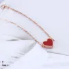 Amor-coração Double Redblack Titanium Aço Rosa Cor de Ouro de Alta Qualidade Pulseira Jóias Gota
