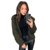 Women's Jackets Women's Womens Coat Oversized Fashion Hooded Style Winter Autumn Full Zipper Puffer Jacket With Pockets