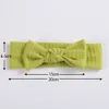 Diadema tejida para bebé y niña, turbante de Color sólido para recién nacido, vendaje suave para niño, accesorios para el cabello, gofre