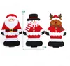 Weihnachten Besteck Abdeckung Tasche Santa Claus Schneemann Elch Geformt Niedlich Für Küche Geschirr Gabel Taschen Weihnachts Dekorationen