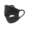 Yeni Yetişkin Erkek Kadın Anti-Toz ve Sıcak Sürme Maskeleri Siyah Fermuar Maskesi 2 Katlı Pamuk Nefes