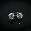 Stud Jewelryclassic 925 Sier Moissanite 6 Romantic Luxurious Earrings Valentines Day Anniversary Gift Drop Delivery 2021 Smkor