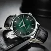 Zegarki Mężczyźni Sport Chronograf Zegar Biden Luksusowy Top Brand Gold Business Wrist Zegarki Zegarki mechaniczne dla mężczyzn Green Q0902
