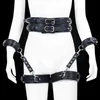 Bondages Kvinnor Nya Harajuku Korsettremmar Metallring Läder Punk Hook BDSM Kvinna Kasthetsbälte Sexig Handgjorda Unisex Garter 1122