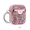 Coque Casque airpod pro étuis Glitter luxe 3D diamant perle shell porte-clés couverture bluetooth écouteur airpods étui air pods protection